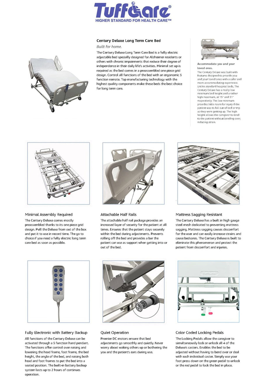 Century Deluxe Long Term Care Bed